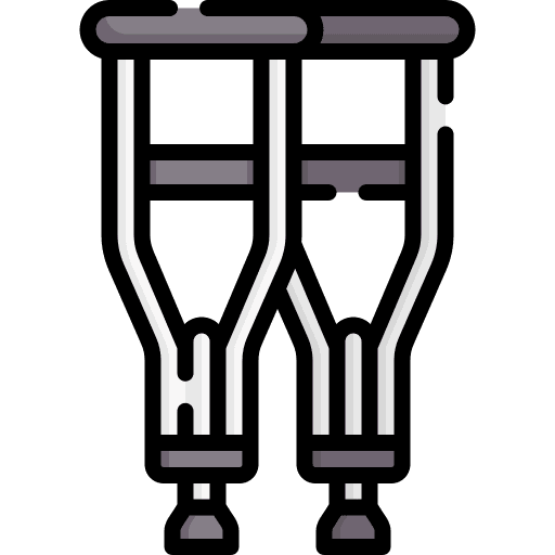 Crutches sick crutches cure icon