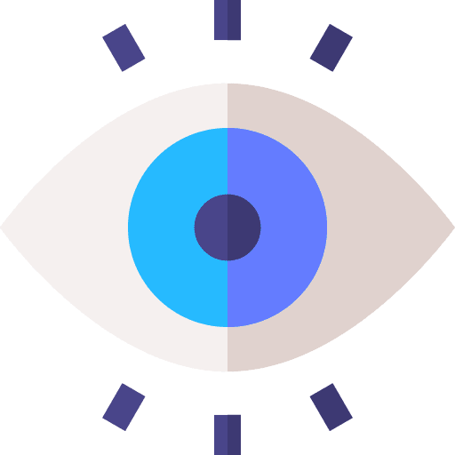 Vision visualization view optical icon Vision visualization view optical icon