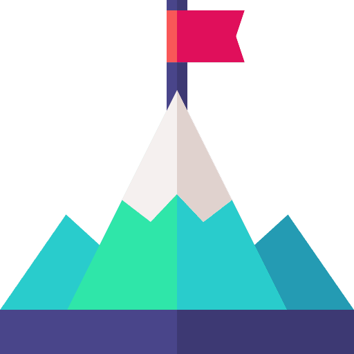 Mountain aim success goal icon Mountain aim success goal icon