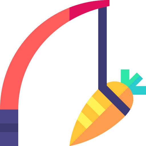 Rod fishing rod carrot motivation icon Rod fishing rod carrot motivation icon
