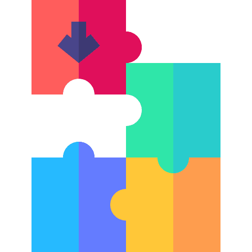 Solution puzzle piece business and finance company icon Solution puzzle piece business and finance company icon
