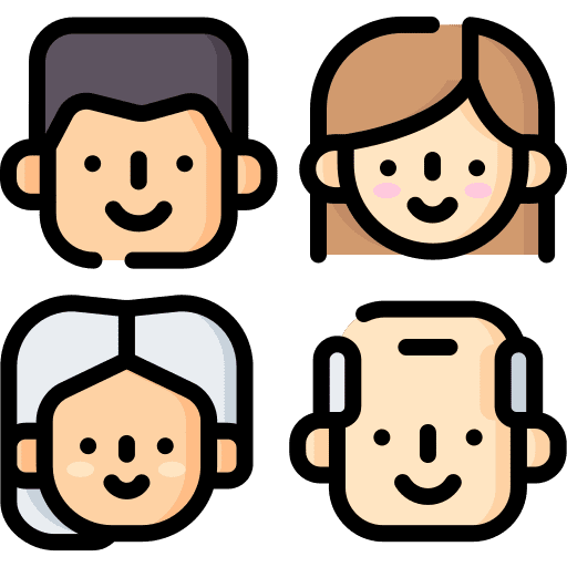 Family young avatar family icon