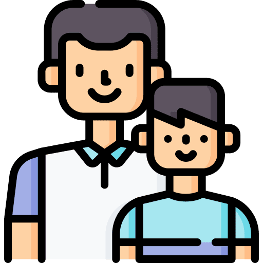 Father and son person avatar user icon