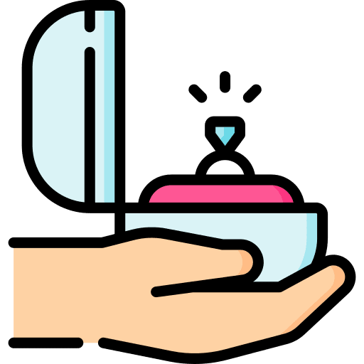 Engaged love and romance engaged ring icon Engaged love and romance engaged ring icon