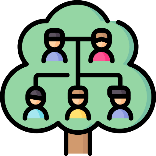 Family tree organization ancestry genealogy icon Family tree organization ancestry genealogy icon