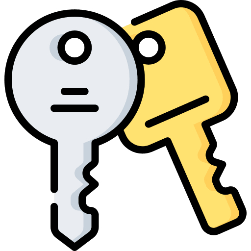 Keys keys access tools and utensils icon Keys keys access tools and utensils icon