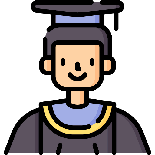 Graduation caucasian graduation university icon Graduation caucasian graduation university icon