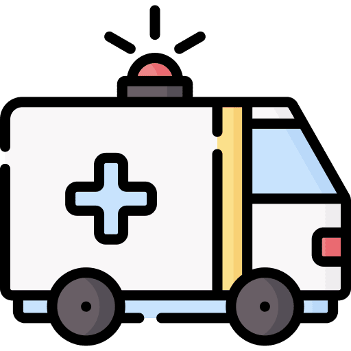 Ambulance vehicle healthcare and medical emergency icon