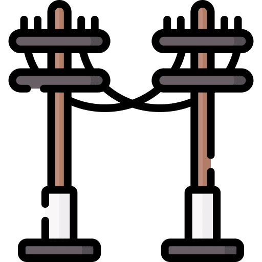 Electric pole industry electricity electronics icon