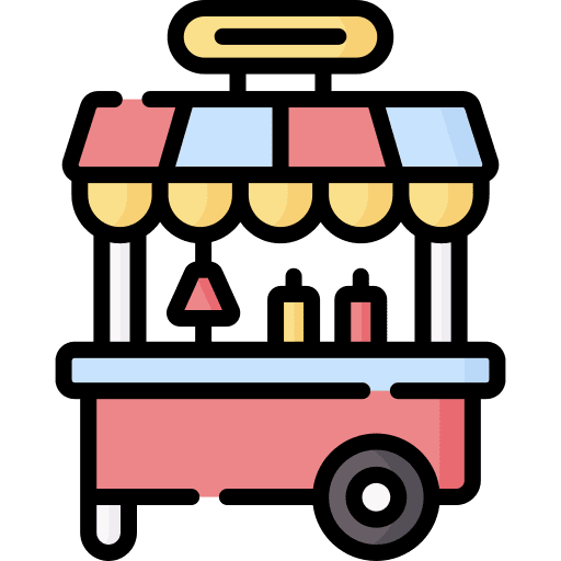 Food cart stand food cart food and restaurant icon