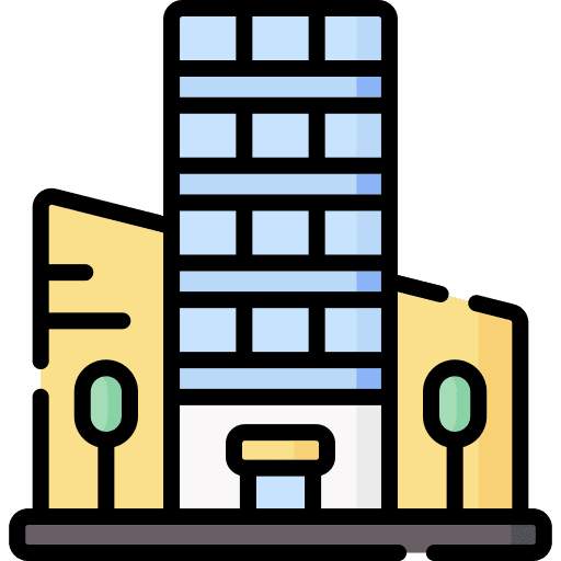 Mall architecture and city mall market icon