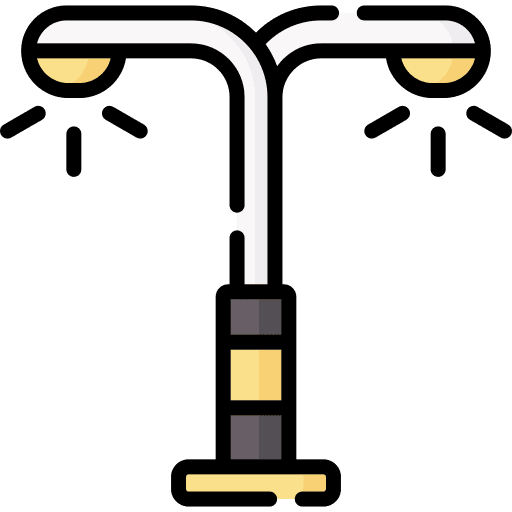 Street light street lamp illumination lamp post icon