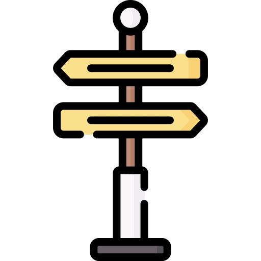 Street sign directional sign travel signaling icon