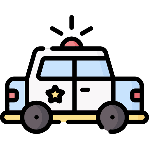 Police car police car transportation vehicle icon