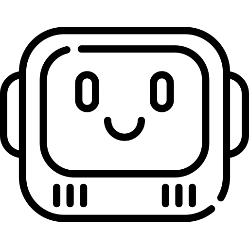 Robot science fiction futurist electronics icon