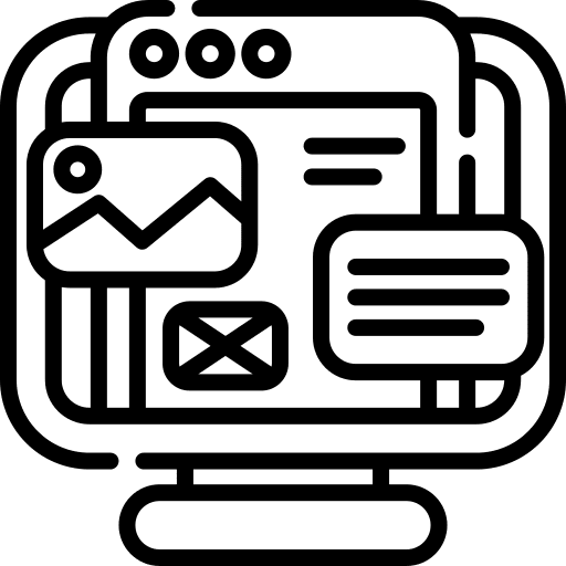 Web design seo and web browser computer icon