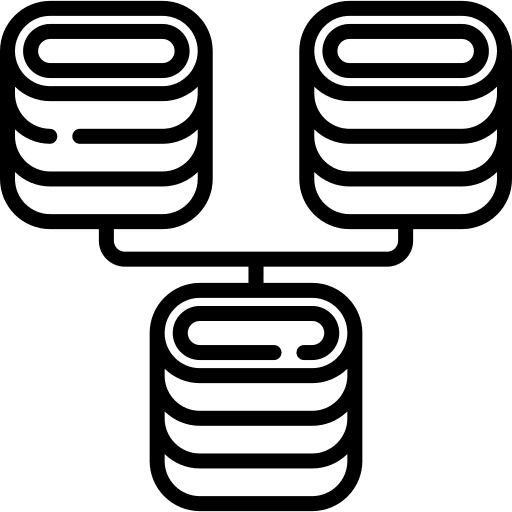 Big data technology network files icon Big data technology network files icon
