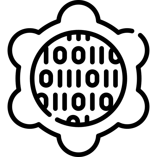 Binary code digitalization settings binary code icon Binary code digitalization settings binary code icon