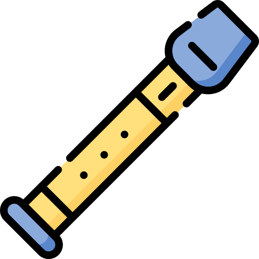 Flute music instrument orchestra music and multimedia icon Flute music instrument orchestra music and multimedia icon