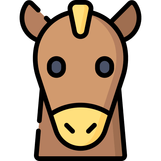 Horse animals mammal zoo icon
