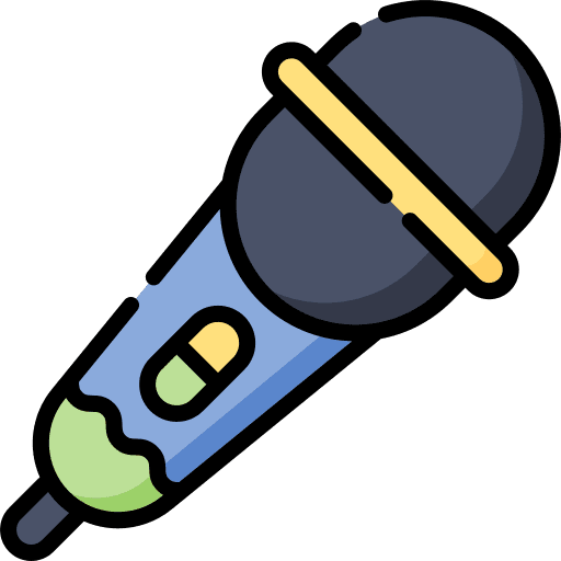 Microphone communications voice recorder sing icon Microphone communications voice recorder sing icon