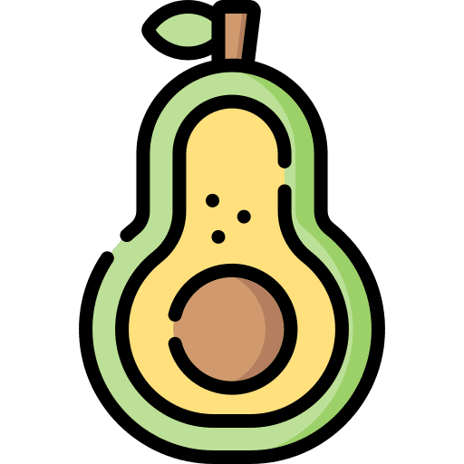 Avocado vegan fruit vegetarian icon Avocado vegan fruit vegetarian icon