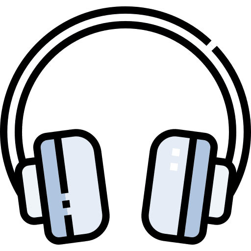 Music headphones technology electronics audio headphones icon
