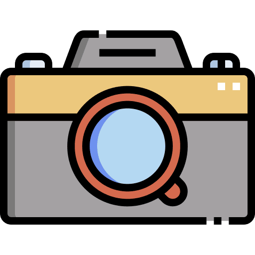 Photo camera technology photograph interface icon