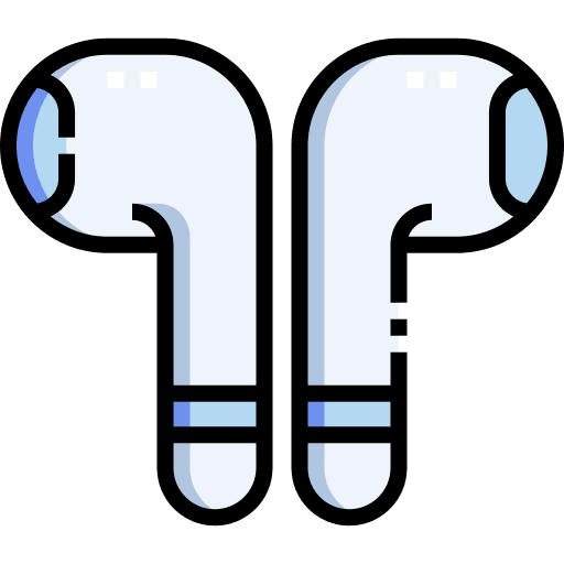 Earphones electronics sound technology icon Earphones electronics sound technology icon