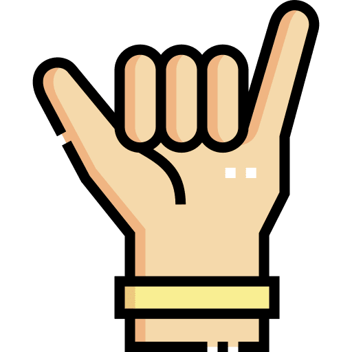Shaka hands and gestures gesture hand icon Shaka hands and gestures gesture hand icon
