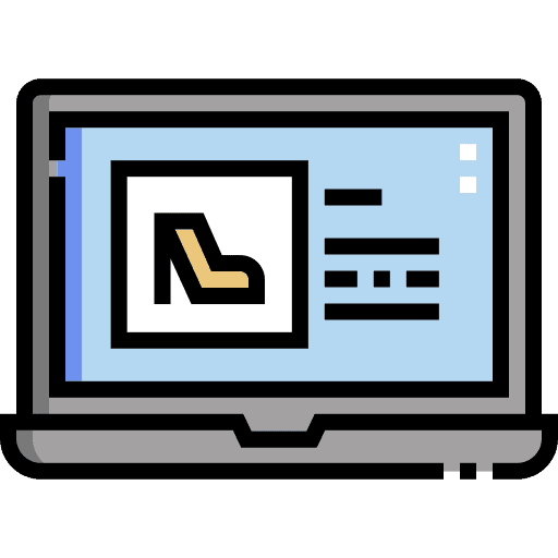 Online shopping innovation cart technology icon Online shopping innovation cart technology icon