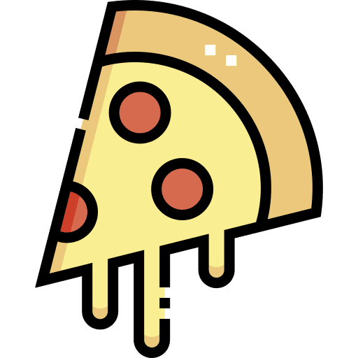 Pizza salami fast food food and restaurant icon Pizza salami fast food food and restaurant icon