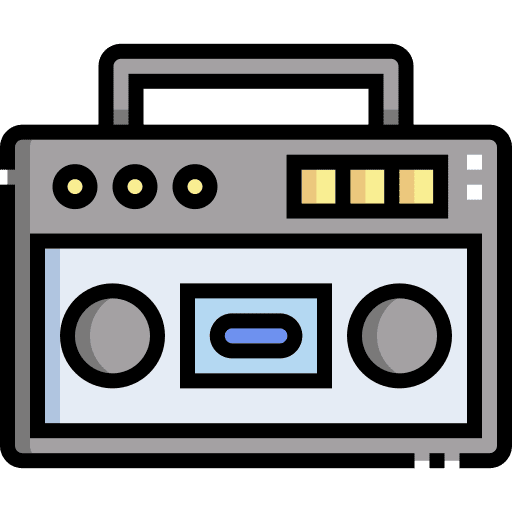 Radio music radio cassette boombox icon Radio music radio cassette boombox icon