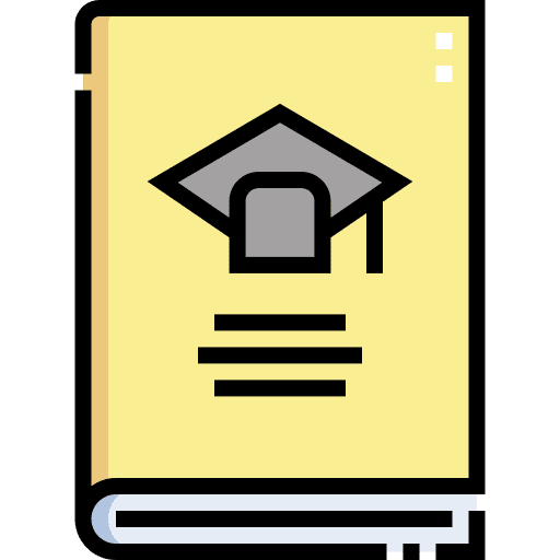 Book study book mortarboard icon Book study book mortarboard icon