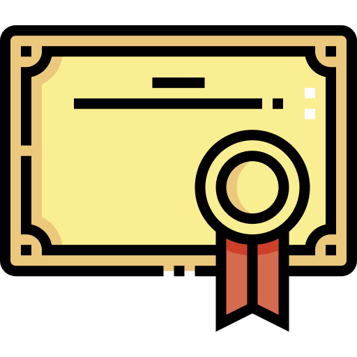 Certificate certification certificate education icon Certificate certification certificate education icon