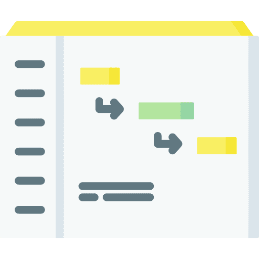 Application organization plan project management icon Application organization plan project management icon