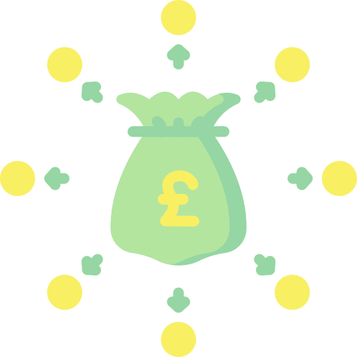 Budget coin currency dollar icon Budget coin currency dollar icon