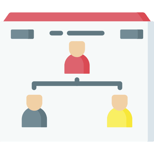 Hierarchy team structure people icon Hierarchy team structure people icon
