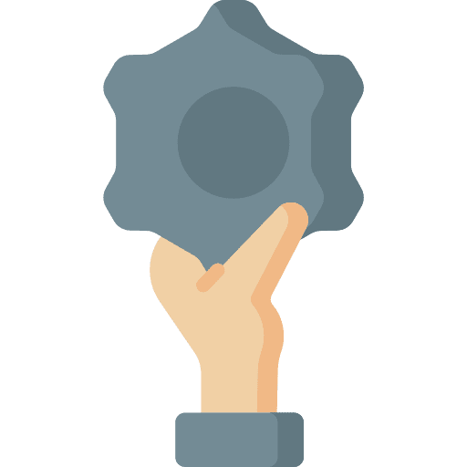 Solution configuration hand ui icon Solution configuration hand ui icon