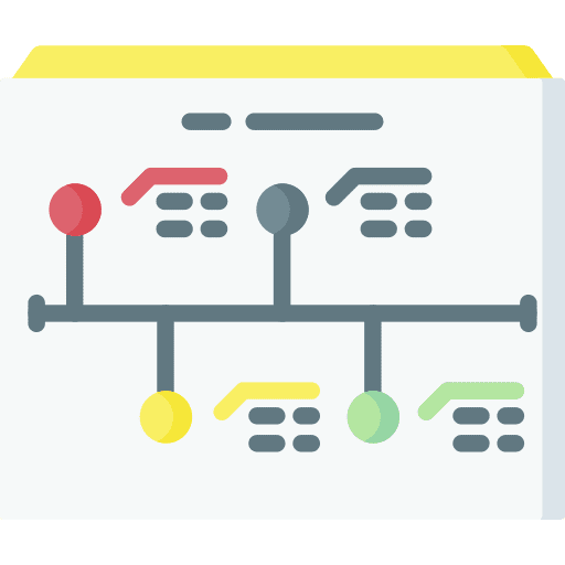 Timeline priority to do list time management icon Timeline priority to do list time management icon