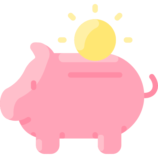 Piggy bank funds money savings icon Piggy bank funds money savings icon