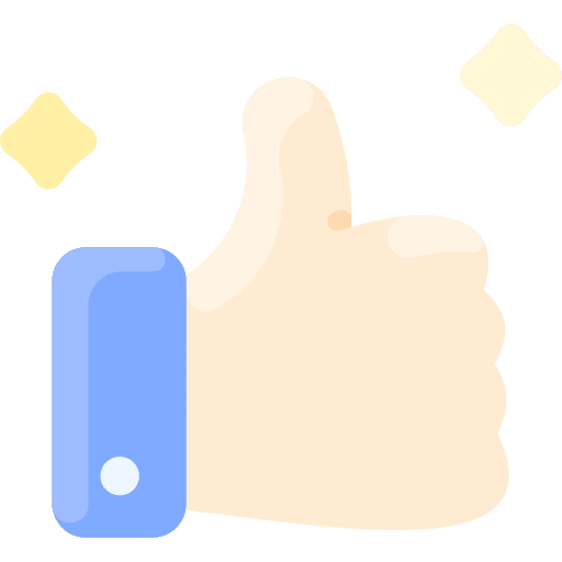 Thumb up thumb up marketing feedback icon