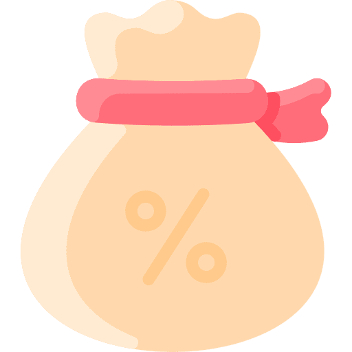 Discount bag tax loan money bag icon Discount bag tax loan money bag icon