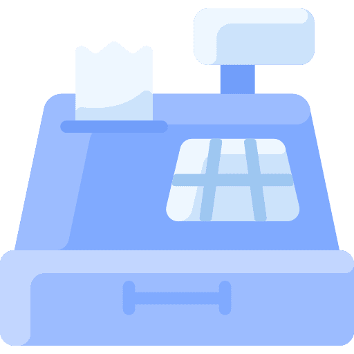 Cash register payment ticket purchase icon Cash register payment ticket purchase icon