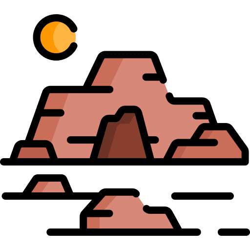 Cave cave shelter mountain icon