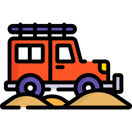 Safari sun big wheel vehicle icon