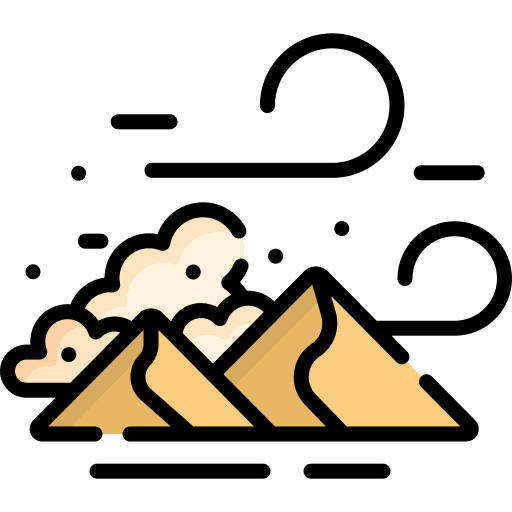 Sandstorm dust nature meteorology icon