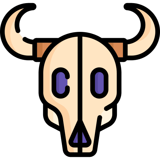 Bull skull death miscellaneous bull skull icon