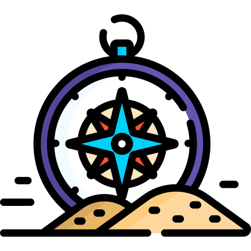 Compass desert adventure compass icon