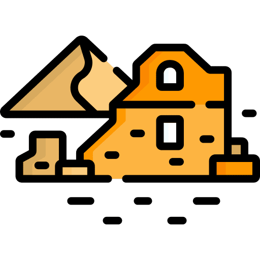 Ruin desert ruins ruin icon